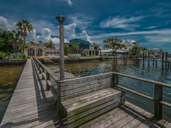 Waterfront homes with private docks in Ozona Palm Harbor Florida